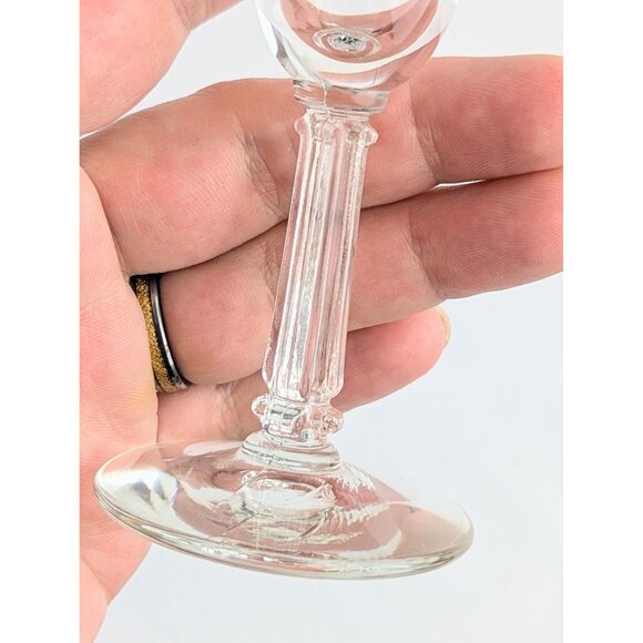 Set of 5 Vintage Libbey Silver Leaf Cordial Glasses 1960s Aperitif MCM Barware - Picture 8 of 10